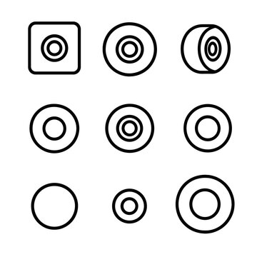 Vector skateboard no uniform characters equally icon square beveled grid wheel transparent