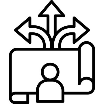 Information Flow line icon