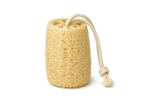 A sponge with a rope wrapped around it, suitable for various creative projects and DIY uses