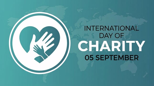 A symbolic illustration commemorating International Day of Charity observed on September fifth