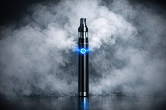 A malfunctioning electronic device with smoke emerging from it
