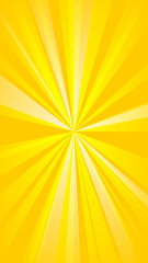 Fototapeta premium Bright yellow sunburst background with radial rays for comic and pop art design.