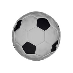 Fototapeta premium Soccer ball isolated 3D watercolor