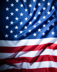 Obraz premium American flag background with stars and stripes patriotic concept