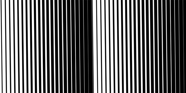 Halftone gradient lines pattern. Faded halftone black lines. Faded gradient background. Horizontal abstract geometric texture with parallel lines.