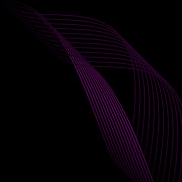 purple abstract background,Abstract background featuring a composition of dynamic wavy lines in elegant shades of purple and magenta over a deep black background. This design gives off a fut impressio