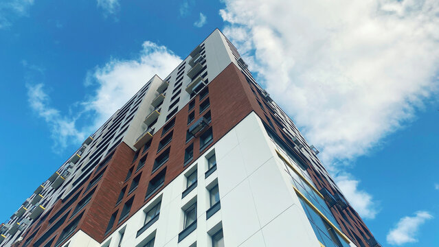 Architecture and real estate, modern residential apartment building