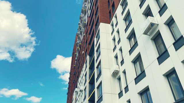 Architecture and real estate, modern residential apartment building