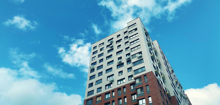 Architecture and real estate, modern residential apartment building