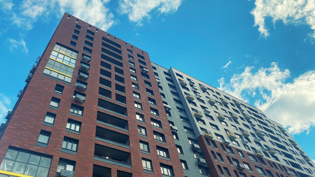Architecture and real estate, modern residential apartment building