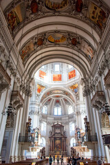 Obraz premium Baroque Interior of the Salzburg Cathedral - Austria