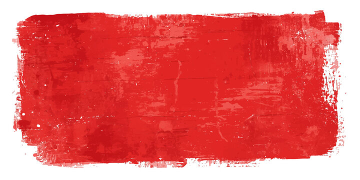 red torn paper grunge banner with red paint texture and ripped cardboard frame background