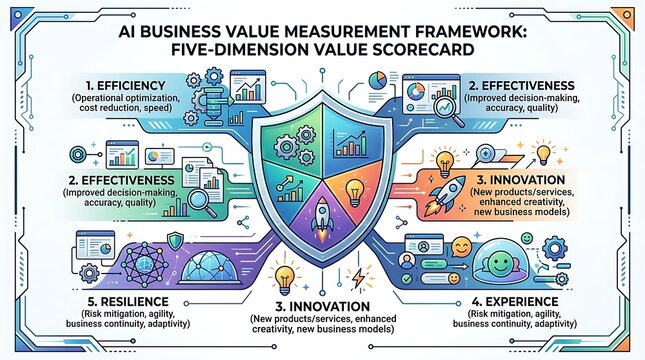 Ai business value measurement framework five dimension scorecard