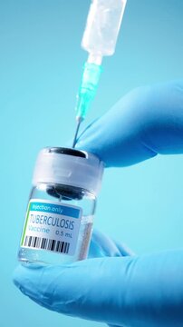 Tuberculosis vaccine and BCG immunization research featuring an advanced medical clinical procedure for disease prevention in 4K Ultra HD footage
