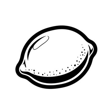 Minimalist black and white coffee cup illustration.