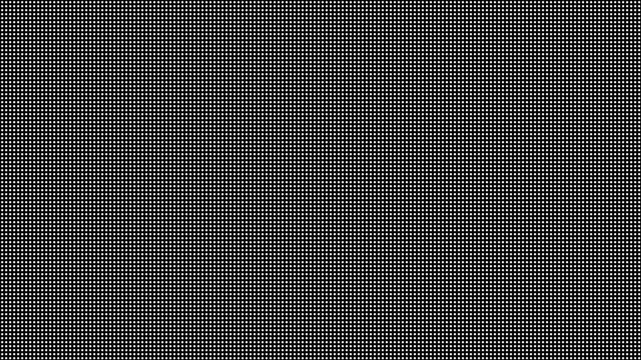 Black and white small dots pattern background with subtle movement.