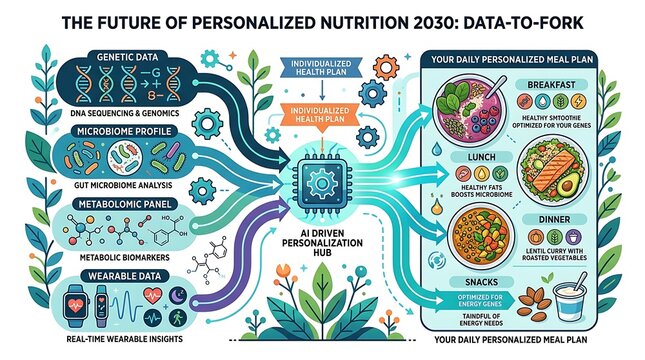 Ai-driven personalized nutrition and future data-to-fork meal plan
