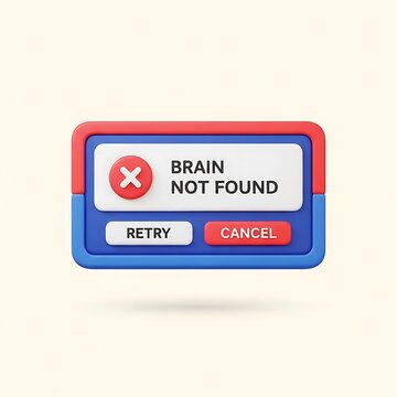 Error message screen brain not found.