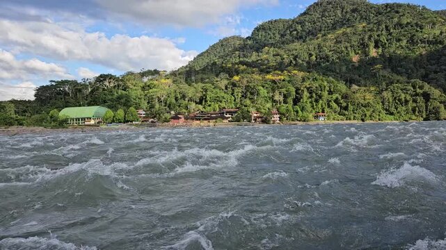 Arriving at Atalaya Port, Manu National Park, Peru