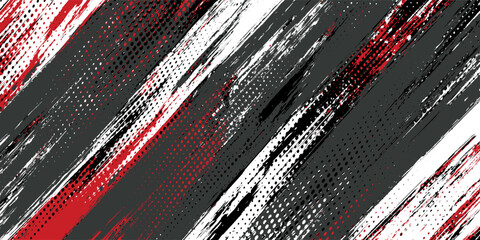 Gaming esport background striking stripes electric banner vector illustration design red black grunge brush wing comic pattern modern abstract concept livery stripes decal paint splash splatter.eps 10 © Samsul