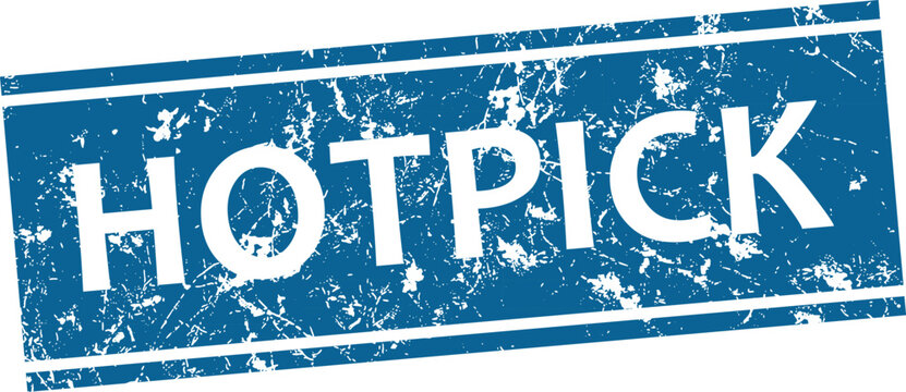 Hot pick stamp graphic distressed blue rubber seal for promotions best seller recognition and quality assurance
