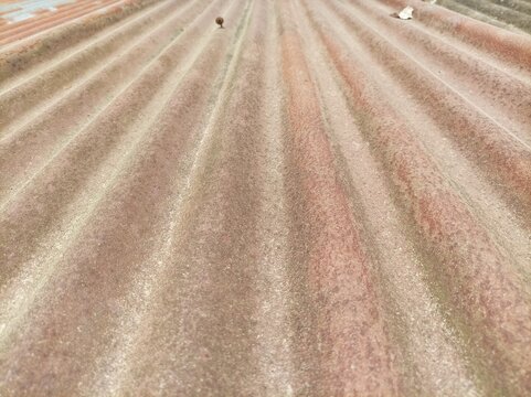 The surface of the roof is made of rusty zinc.