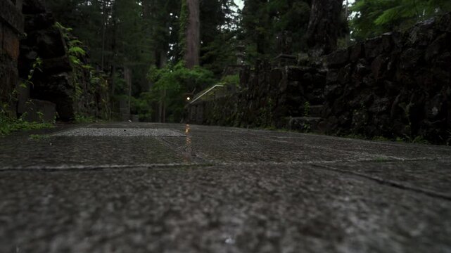 Rainy Okunoin &ndash; World Heritage Koyasan, Koya Town, Wakayama Prefecture　世界遺産 高野山「雨の奥之院」和歌山県高野町