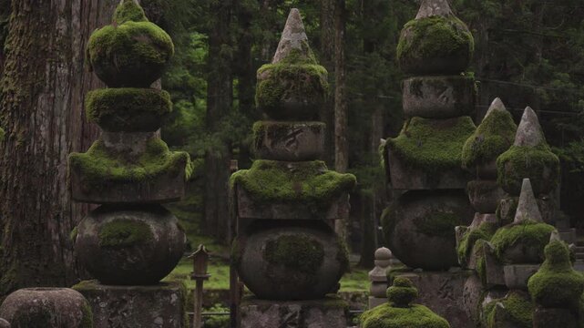 Rainy Okunoin &ndash; World Heritage Koyasan, Koya Town, Wakayama Prefecture　世界遺産 高野山「雨の奥之院」和歌山県高野町