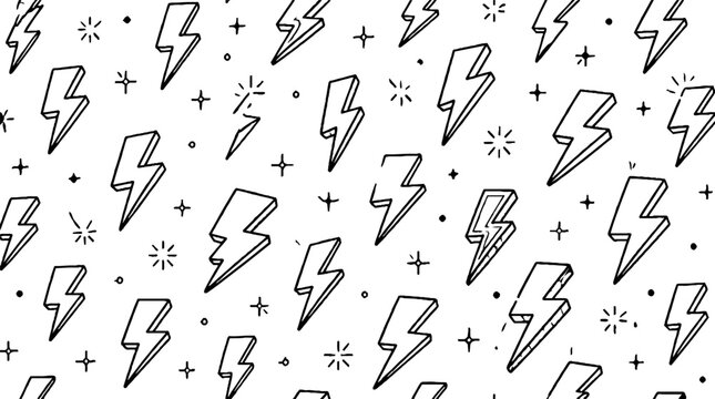 Repeating lightning bolt pattern design.