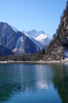 Longwang Lake at Bipenggou Valley (Bipenggou National Park) is a natural reserve located in northern Sichuan, China