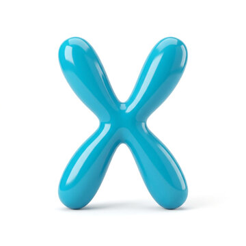 Smooth rounded chromatid arms stand out on this plastic toy genetics model