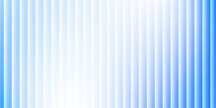 Abstract vertical blue light bar pattern background with glowing cyan center, creating a vibrant digital sound wave or equalizer effect, isolated on