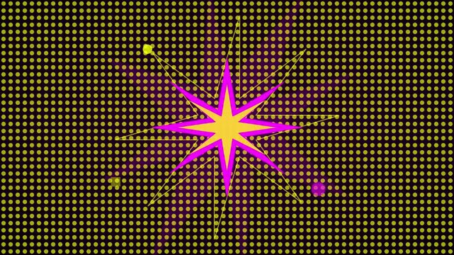 vibrant abstract pop art halftone motion background