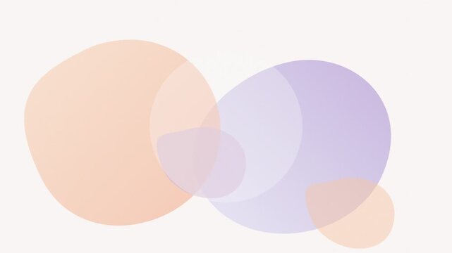Soft Peach Lavender Organic Blob Motion Graphic