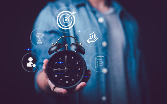 Project manager improves productivity through effective time management, task prioritization, goal tracking, work planning, performance optimization, deadline control, efficient workflow organization.