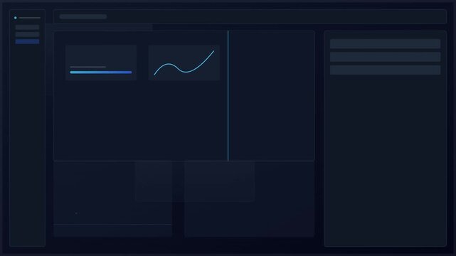 sleek dark mode ui interface vector background