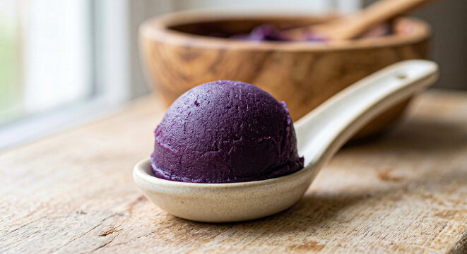 mooth and Rich Ube Halaya Paste Scoop