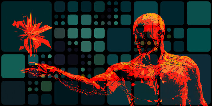 Data Science and Analytics Digital Human Concept
