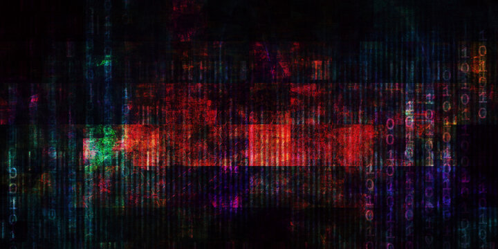 Encrypted Terminal Backdrop With Underground Technological Aesthetic