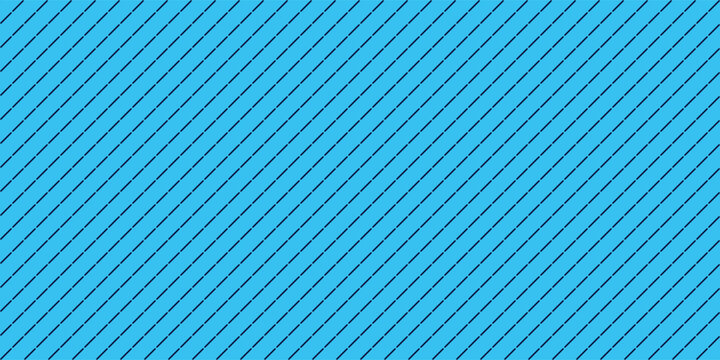 Minimalist seamless blue diagonal dashed lines pattern. Modern geometric style, perfect for t-shirt prints, bandanas, wallpaper, textile design, wraps, and trendy apparel backgrounds.