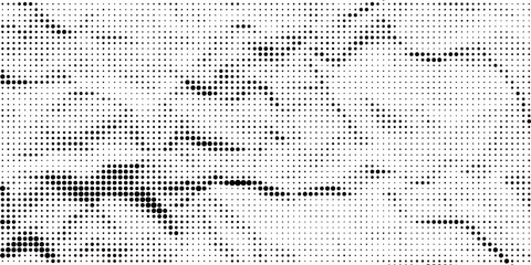 Fototapeta premium Halftone gradient. Dotted gradient, smooth dots spraying and halftones dot background seamless horizontal geometric pattern vector template set modern circle background modern