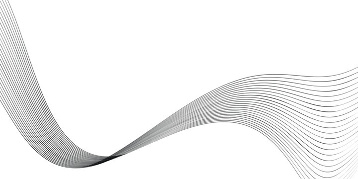 abstract black wave line intersecting curved line,black wave lines on white background.design with flowing lines on white background,abstract smoke on black wave line background