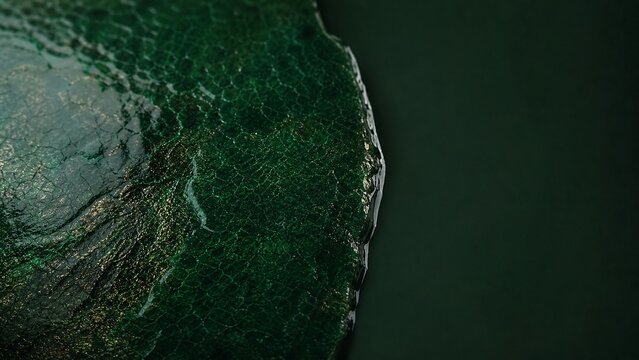 Premium emerald lacquer texture background for luxury packaging