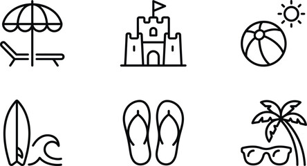 Coat Jacket Outerwear Outline Icon Set Vector Line Art for Fashion App Design © Sajedul