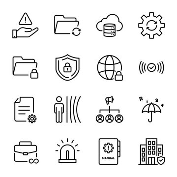 Simple Icon Set | Business Continuity Planning (BCP), Business Continuity Management (BCM), Crisis Management, Disaster Preparedness
