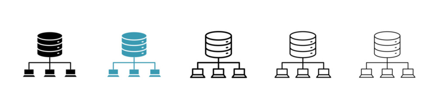 Data mining vector icon logo or illustration