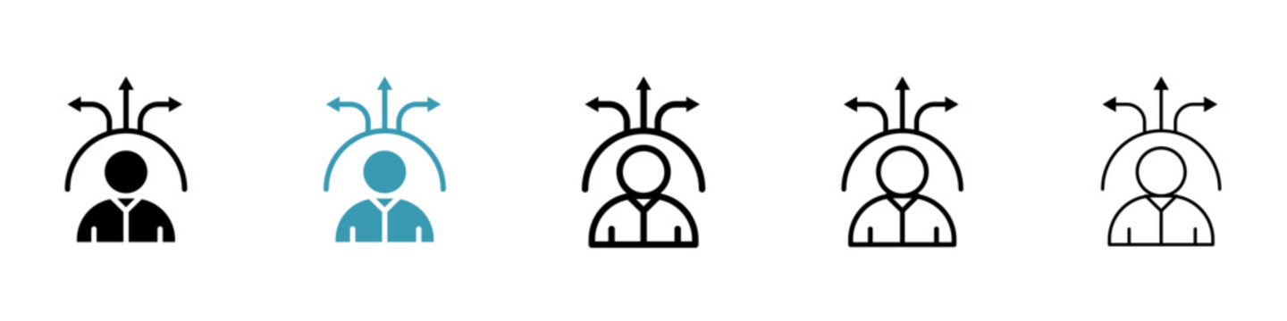 Decision vector icon logo or illustration