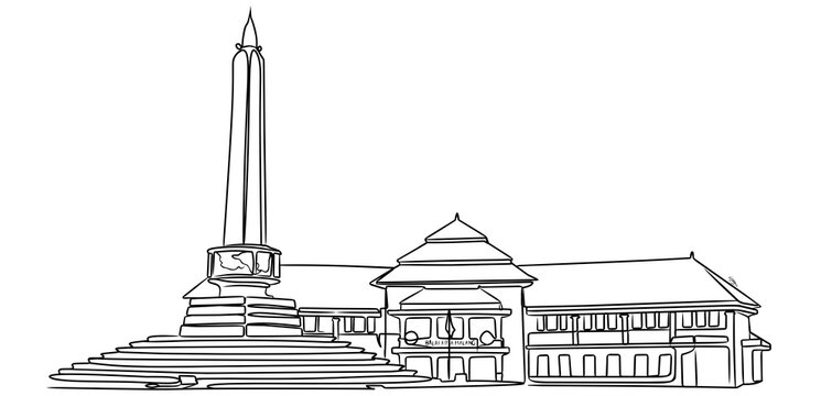 merging the timeless landmarks of Malang City Hall and Tugu Monument with the delicate charm of Baya Weaver birds (burung manyar)