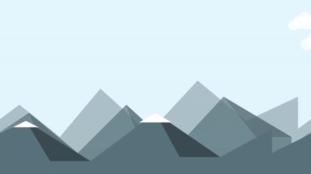 Mountain Peak Minimalist Nature Adventure Motion Background