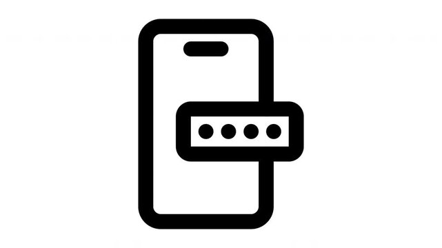 code animated Line Icons Premium 4K, Modern Minimal Outline Motion Graphics Collection